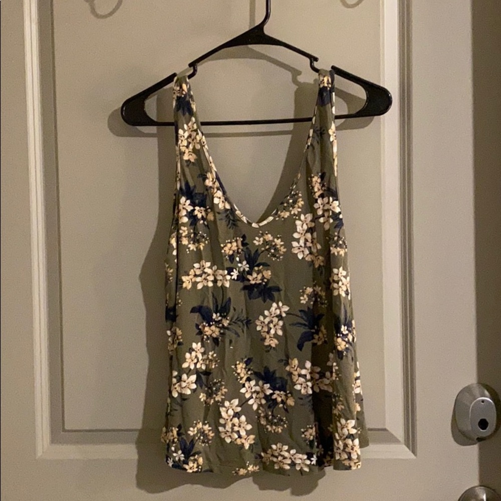 Floral American Eagle Tank